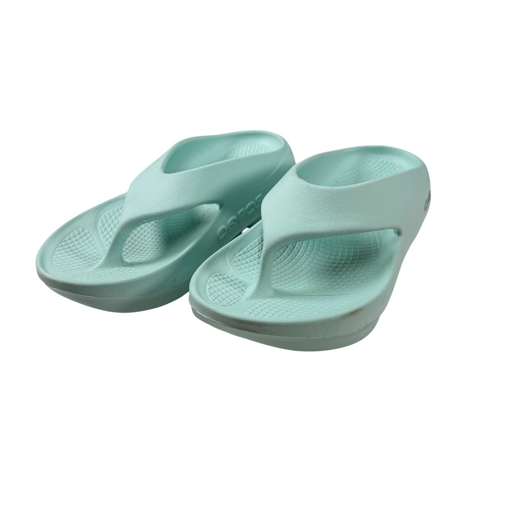 OOFOS OOriginal Recovery Flip Flops Mint Green Mens 6 Womens 8 EU 39